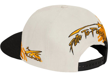 Hellstar Paintbrush Snapback Hat Orange/Black