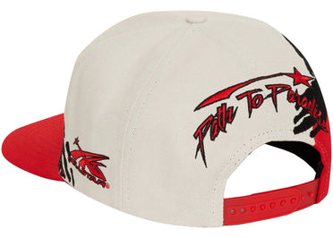 Hellstar Paintbrush Snapback Hat Red/Black