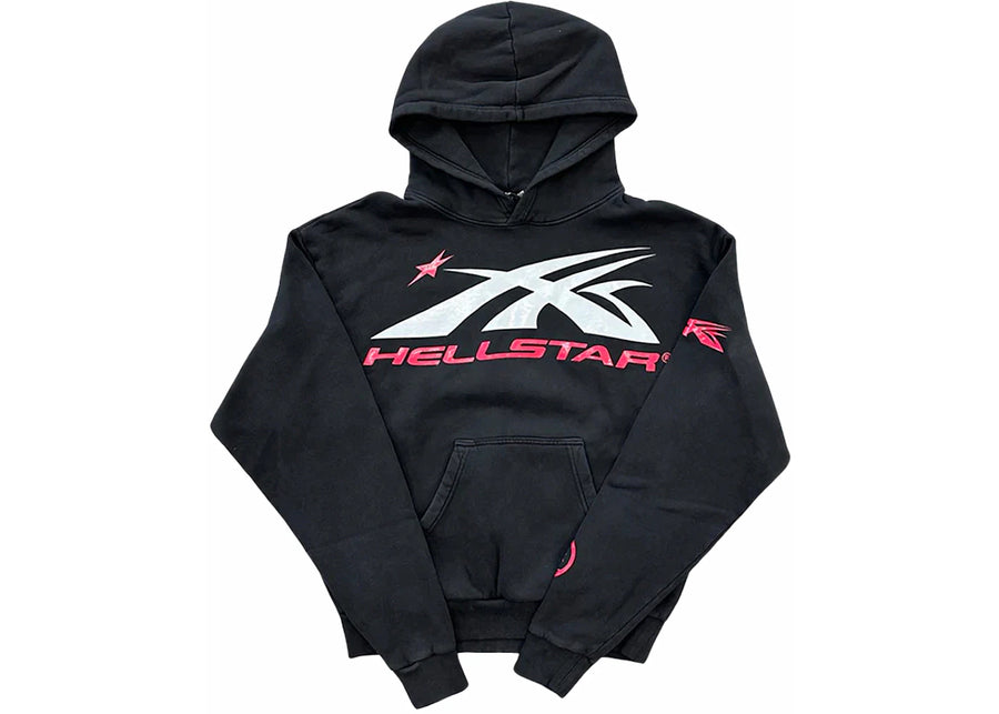 Sweat à capuche noir Hellstar Sport avec logo