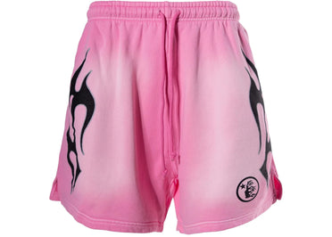 Hellstar Sports Flame Shorts Pink