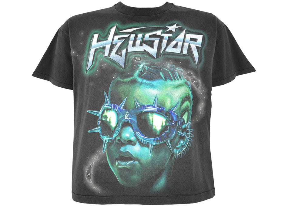Hellstar The Future T-Shirt Black Blue