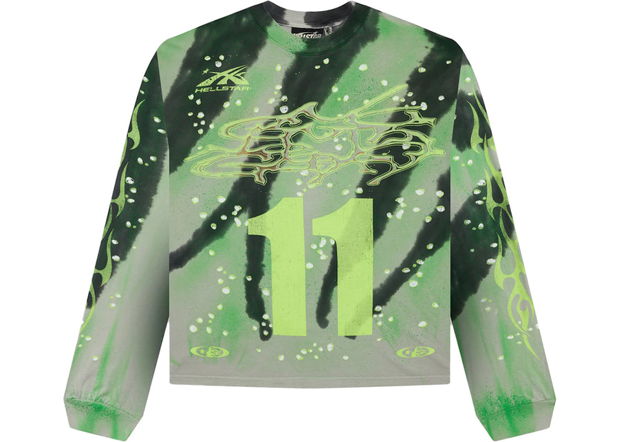 T-shirt à manches longues Hellstar Tye-Dye Moto Vert