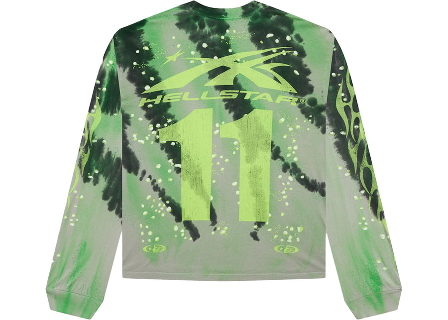 T-shirt à manches longues Hellstar Tye-Dye Moto Vert