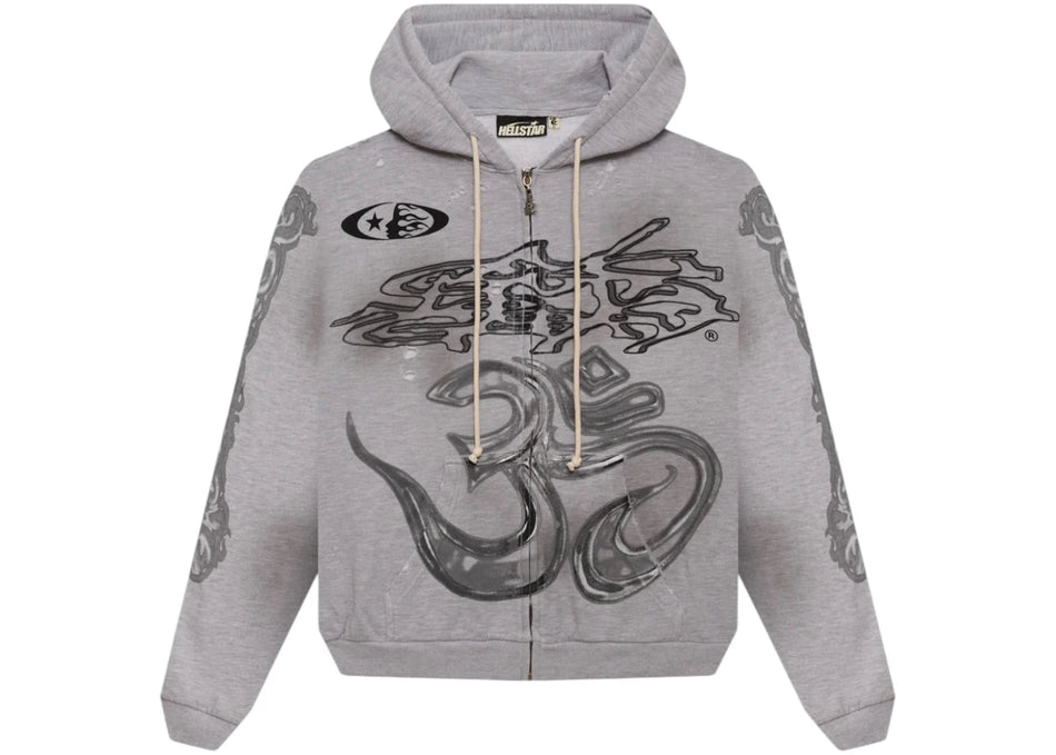 Hellstar Yoga Zip-Up Grey