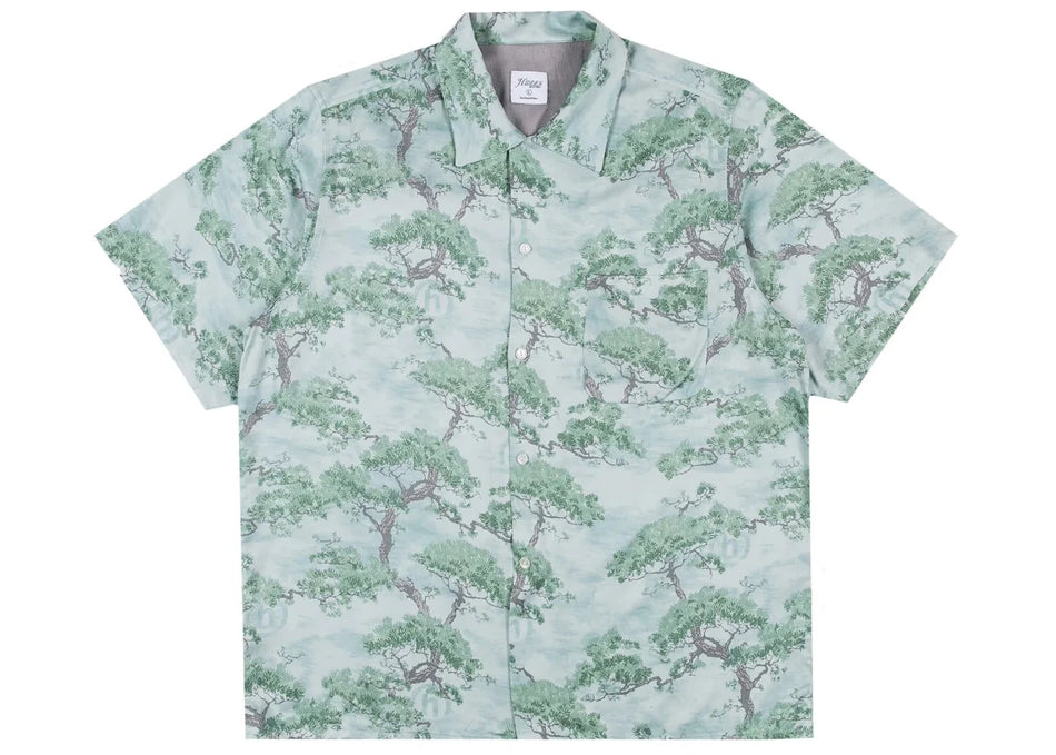 Hidden NY Bonsai Button Up Green