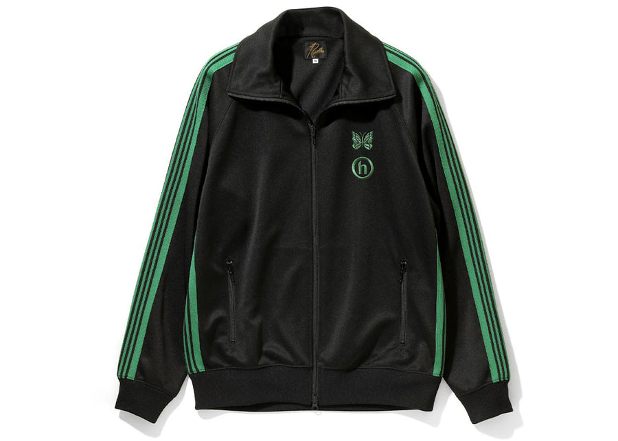 Veste de survêtement Hidden NY x Needles noire et verte
