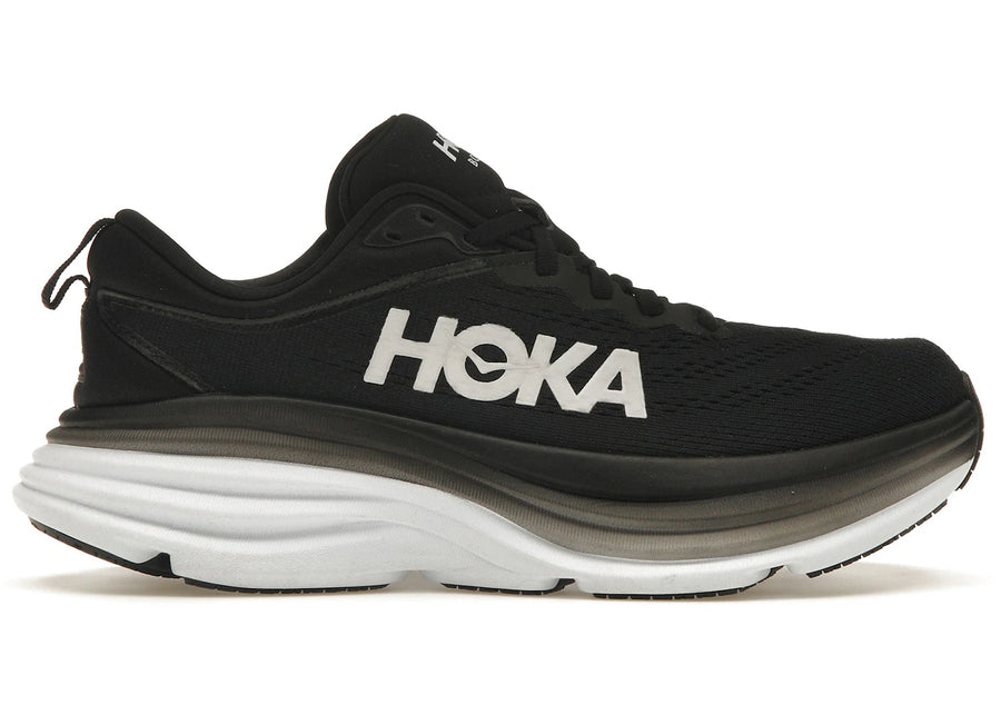Hoka One One Bondi 8 Noir Blanc (Femme)