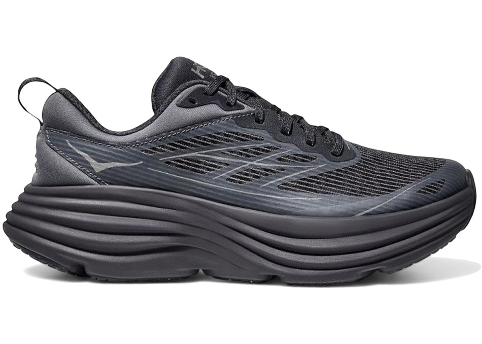 Hoka One One Bondi 8 Caged Charcoal Grey Grey Skies