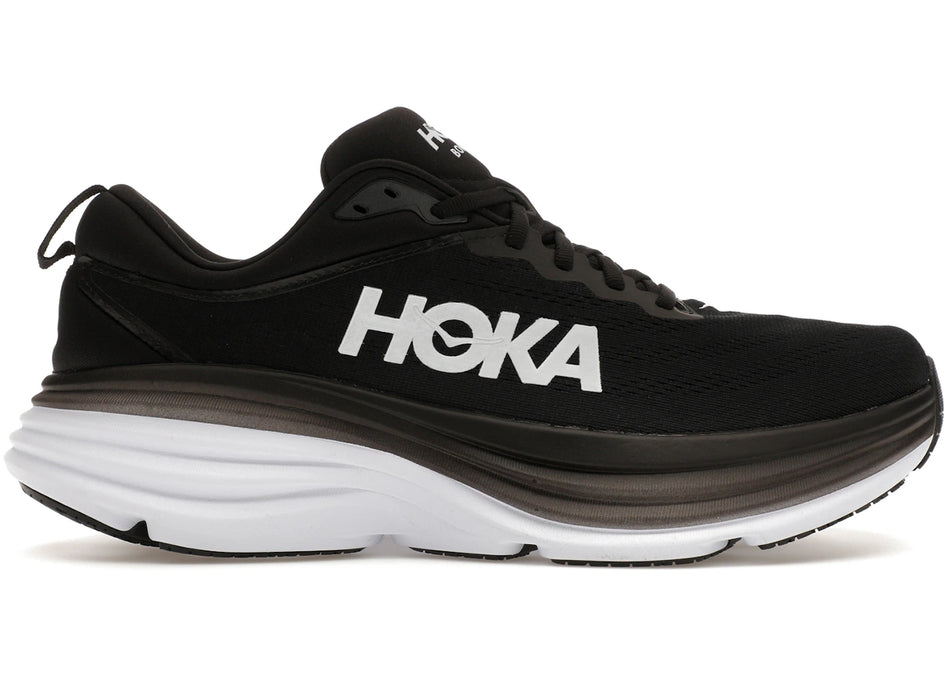 Hoka One One Bondi 8 Black White