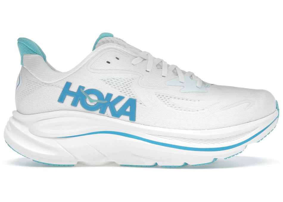 Hoka One One Clifton 10 White Skyward Blue