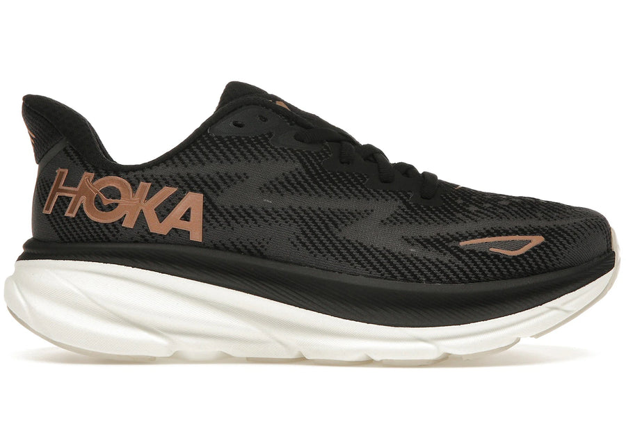 Hoka One One Clifton 9 Noir Or Rose (Femme)