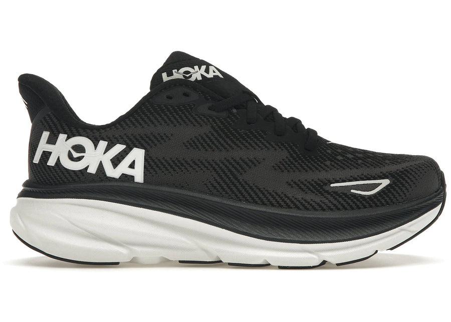 Hoka One One Clifton 9 Noir Blanc (Femme)