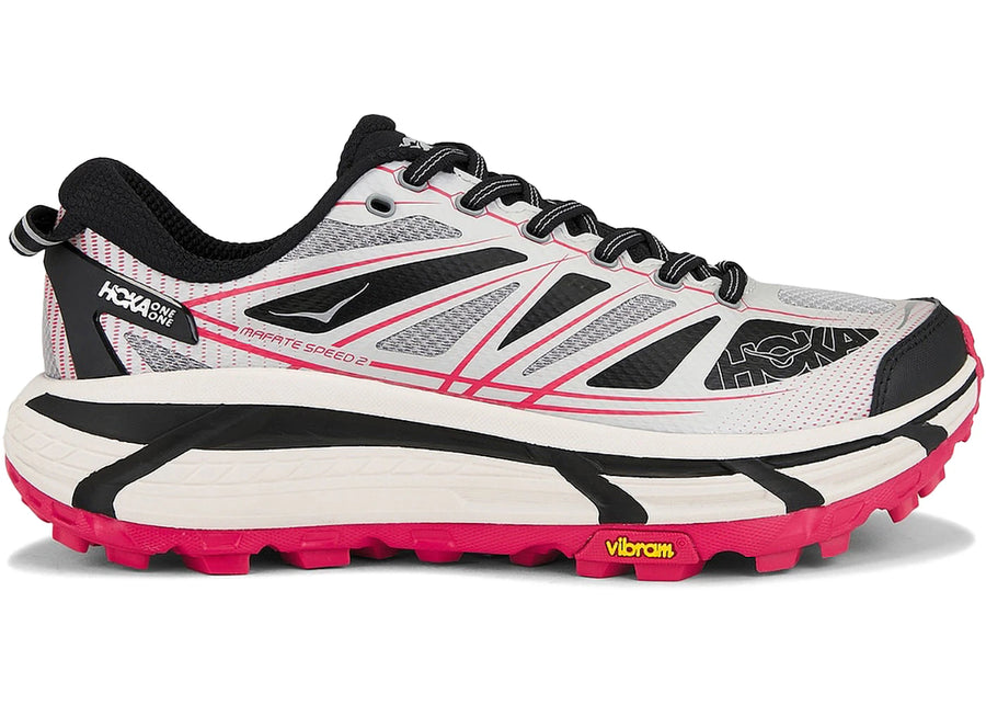 Hoka One One Mafate Speed ​​2 Gris Galactique Rouge Rubis