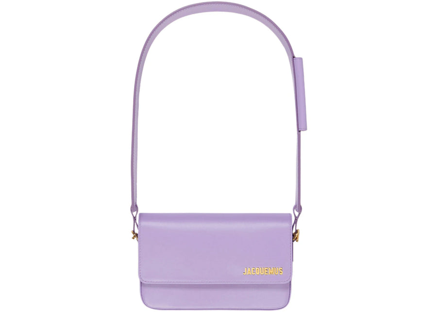 Jacquemus Le Carinu Sac bandoulière à rabat Lilas