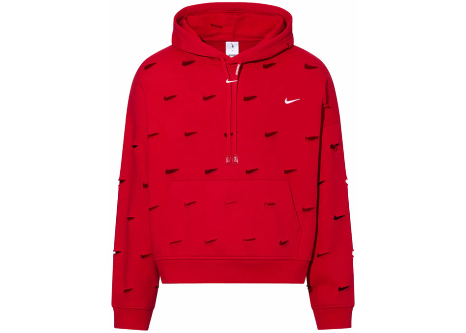 Jacquemus x Nike Le Swoosh Hoodie Dark Red