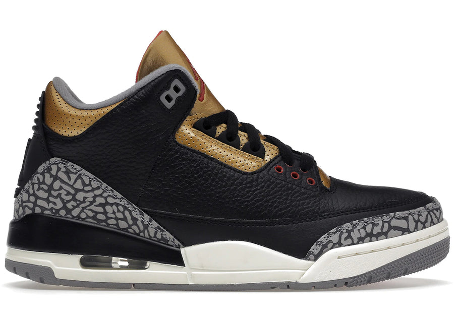 Jordan 3 Retro Noir Ciment Or (Femme)