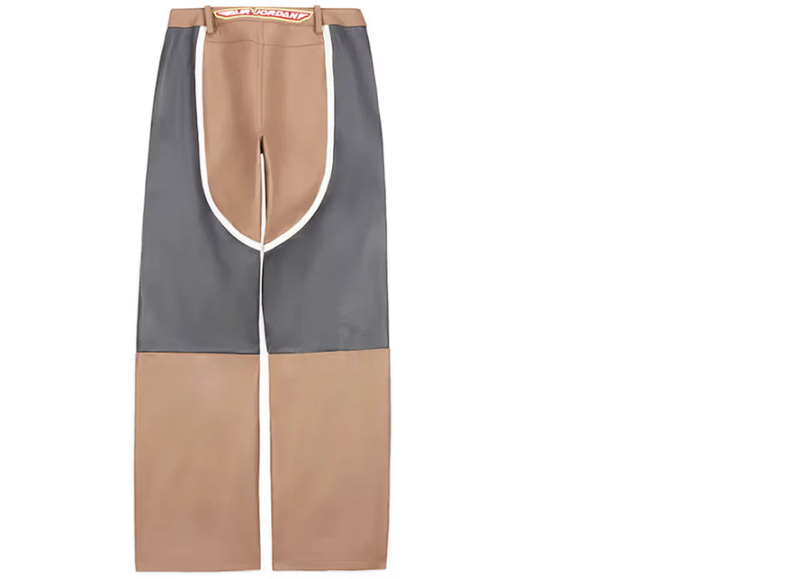 Pantalon en cuir Jordan x Travis Scott Cactus Jack pour femme, marron Archaeo