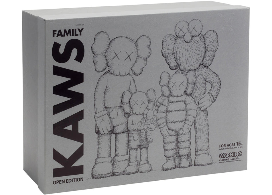 KAWS Family Vinyl Figures Grey/Pink
