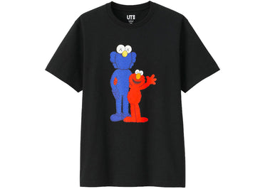 KAWS x Uniqlo x Sesame Street BFF Elmo Tee Black