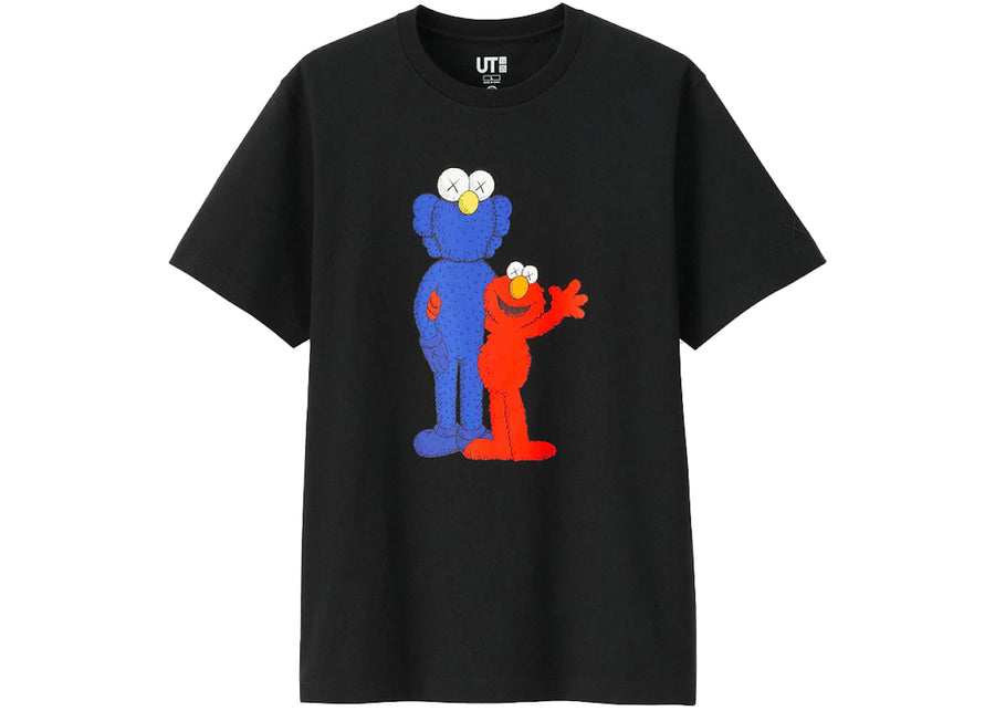 KAWS x Uniqlo x Sesame Street BFF Elmo Tee Black
