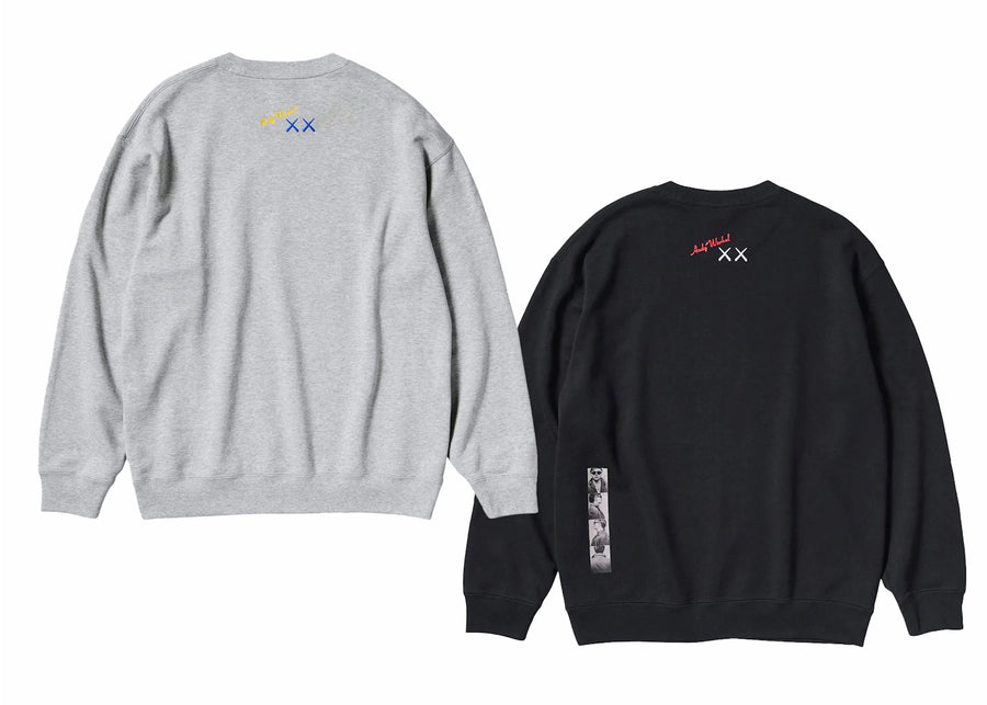 Sweat-shirt KAWS x Uniqlo Warhol Graphic 472951/476119 Gris/Noir