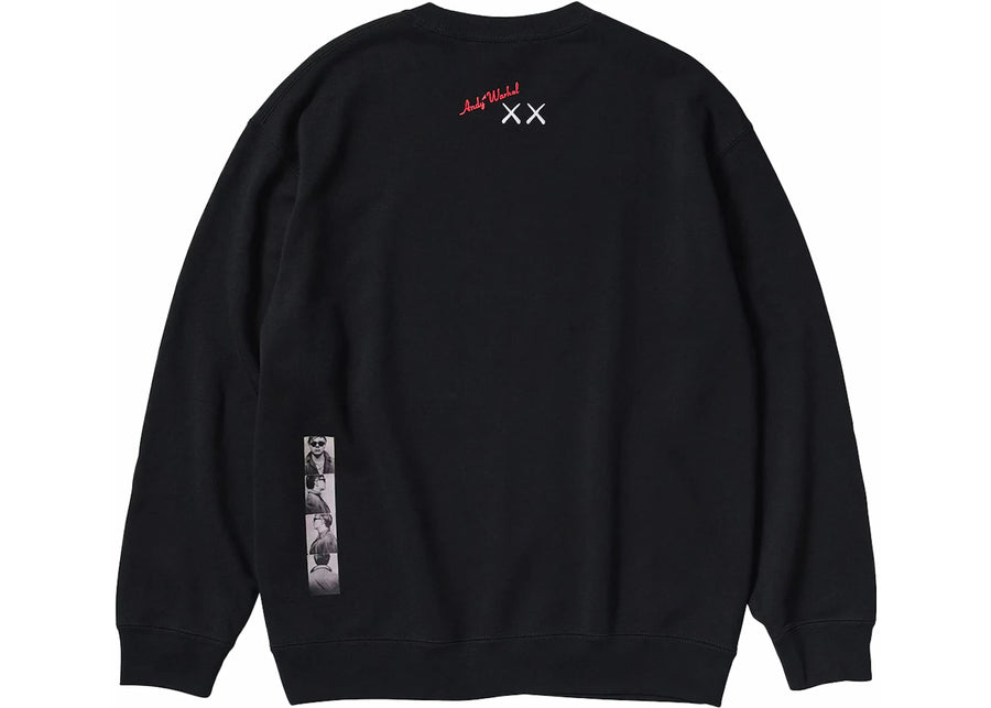 Sweat-shirt noir KAWS x Uniqlo Warhol Graphic 476119