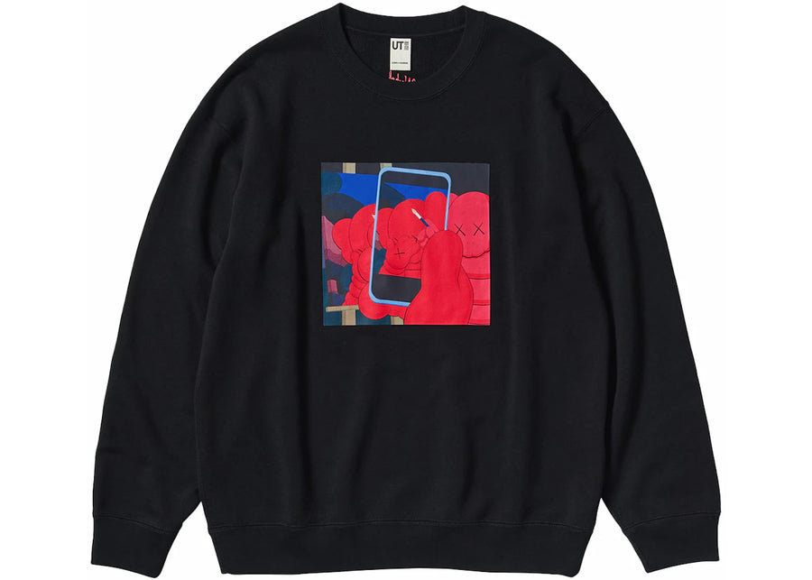 Sweat-shirt noir KAWS x Uniqlo Warhol Graphic 476119