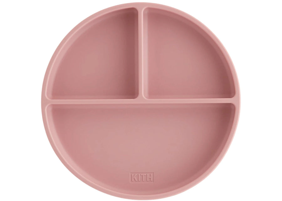 Plaque à ventouse en silicone Kith Kids Mushie, couleur quartz poussiéreux