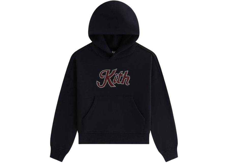 Sweat à capuche noir Kith Kithmas pour enfants Crystal Nelson