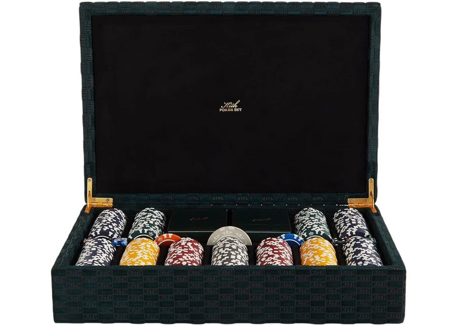 Kith Kithmas Monogram Debossed Suede Poker Set Stadium