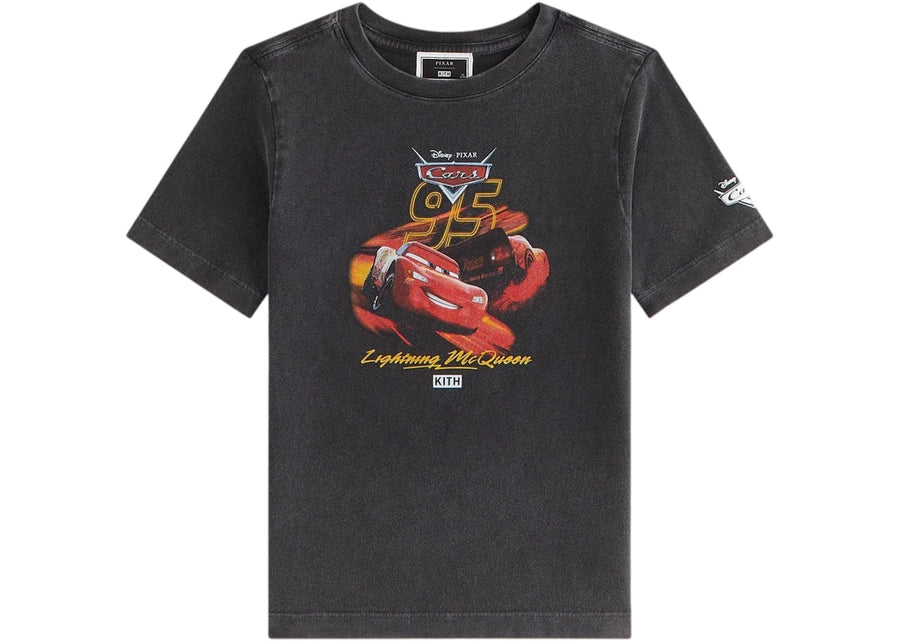 Kith x Disney Kids Pixar Lightning Mcqueen Vintage Tee Black