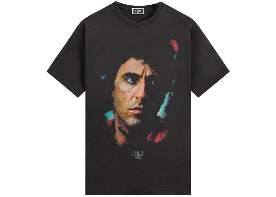 Kith x Scarface Tony Portrait Vintage Tee Black