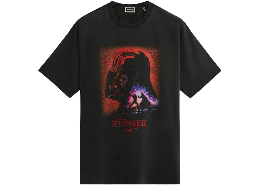 Kith x STAR WARS Poster Dark Vador T-shirt Vintage Noir PH