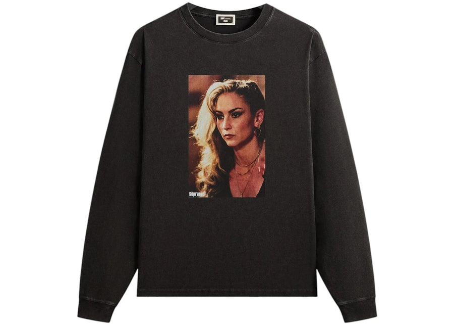 Kith x The Sopranos Adriana Vintage Long Sleeve Tee Black