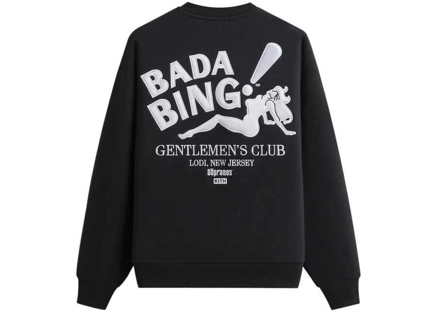 Kith x The Sopranos Bada Bing Nelson Crewneck Black