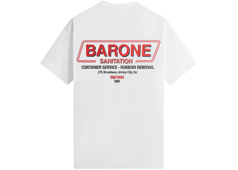 Kith x The Sopranos Barone Sanitation T-shirt vintage blanc