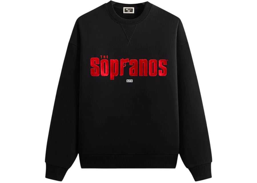 Kith x The Sopranos Main Logo Nelson Crewneck Black