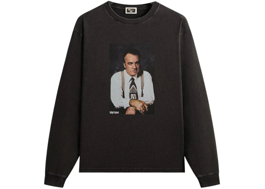 Kith x T-shirt vintage à manches longues Paulie des Sopranos, noir
