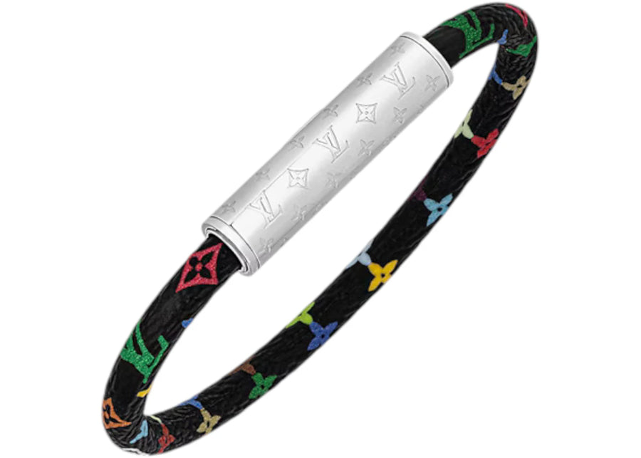 Bracelet Louis Vuitton x Takashi Murakami LV Confidential Noir Multicolore