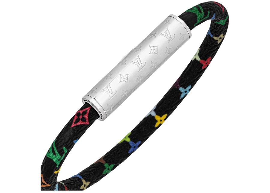 Bracelet Louis Vuitton x Takashi Murakami LV Confidential Noir Multicolore