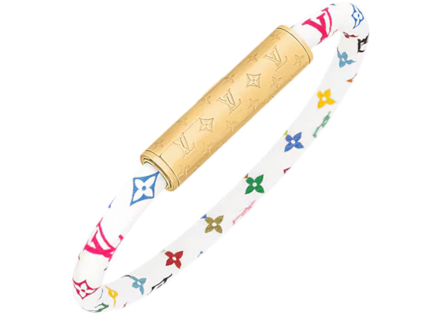 Bracelet Louis Vuitton x Takashi Murakami LV Confidential Blanc Multicolore