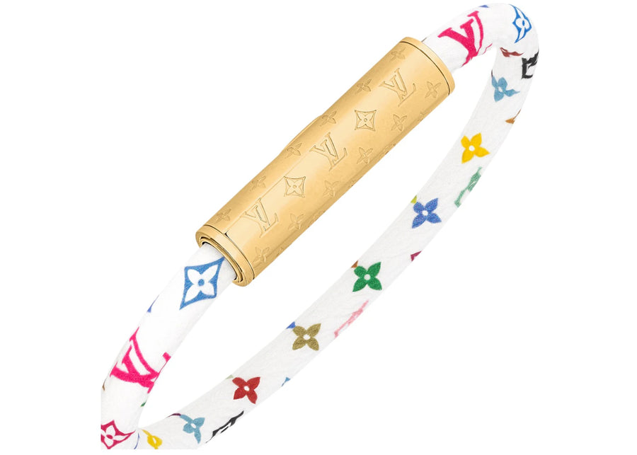 Bracelet Louis Vuitton x Takashi Murakami LV Confidential Blanc Multicolore