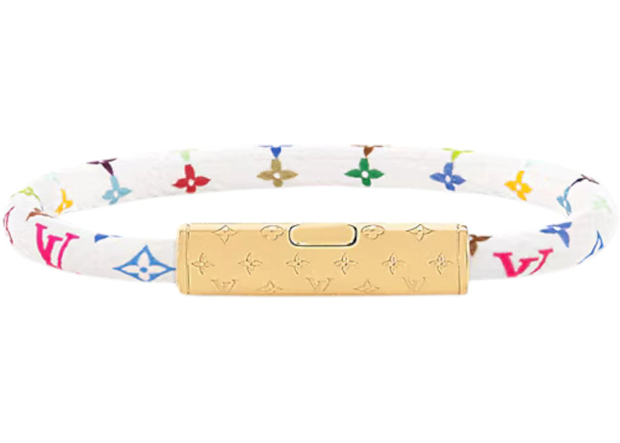 Bracelet Louis Vuitton x Takashi Murakami LV Confidential Blanc Multicolore