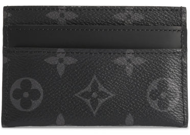 Louis Vuitton Card Holder Porte Cartes Double Monogram Eclipse Black/Grey