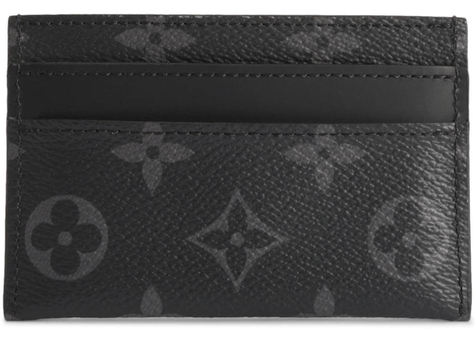 Louis Vuitton Card Holder Porte Cartes Double Monogram Eclipse Black/Grey