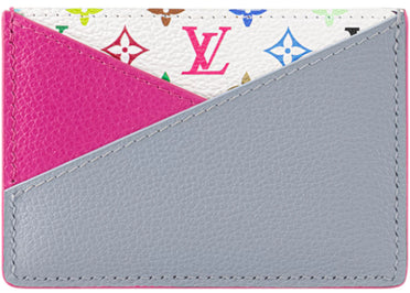 Louis Vuitton x Takashi Murakami Criss-Cross Card Holder Multicolored/Kabira Blue/Rose