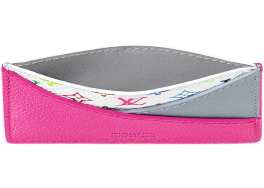 Porte-cartes croisé Louis Vuitton x Takashi Murakami Multicolore/Bleu Kabira/Rose