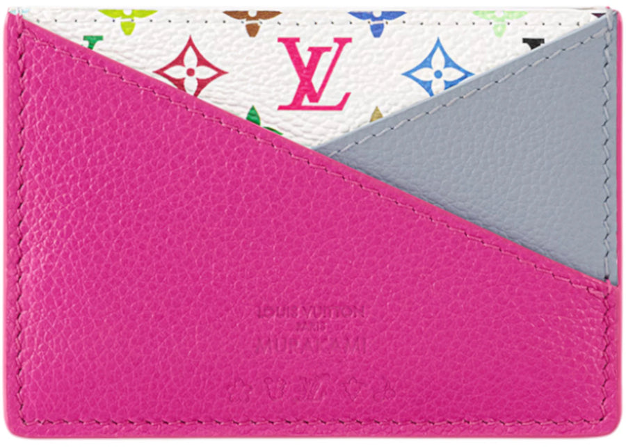 Porte-cartes croisé Louis Vuitton x Takashi Murakami Multicolore/Bleu Kabira/Rose
