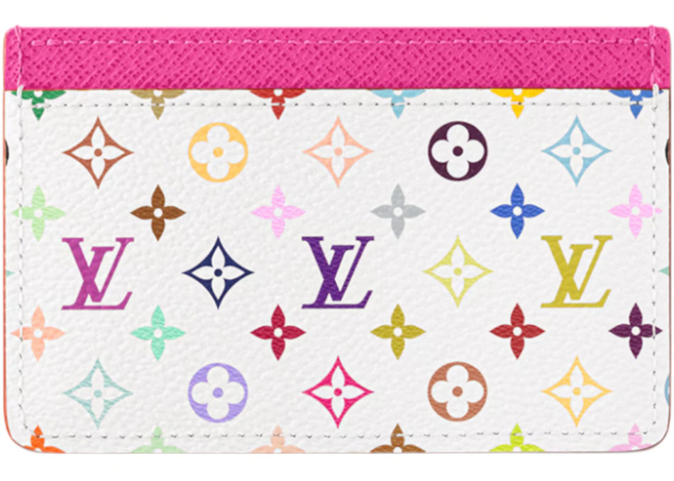 Louis Vuitton x Takashi Murakami Card Holder White Multicolored