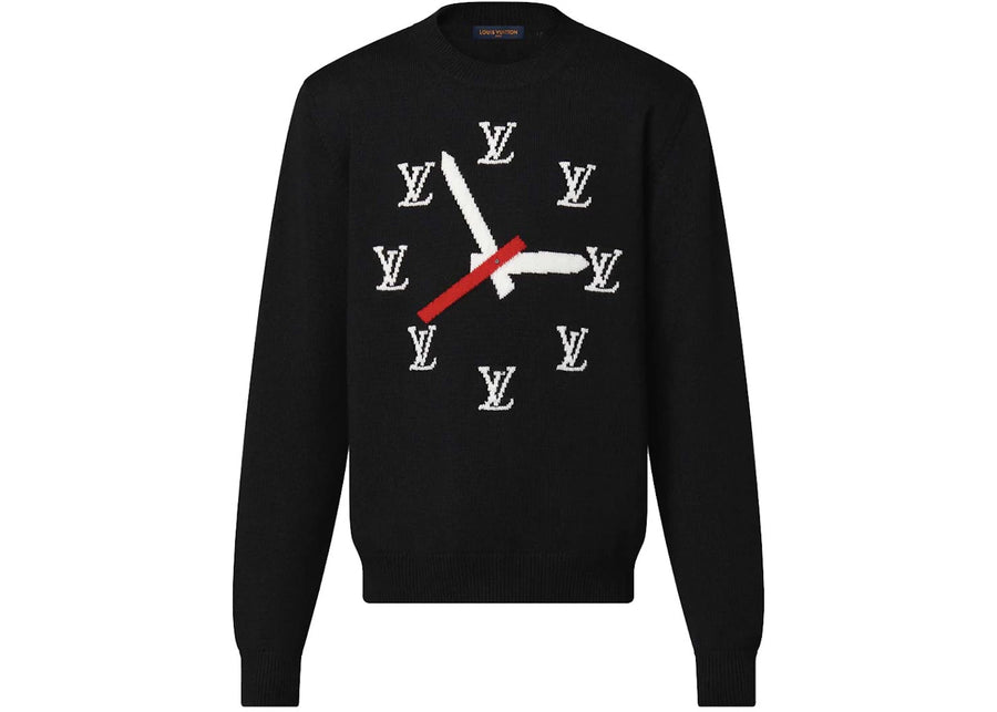 Pull Louis Vuitton Clock Instarsia Noir